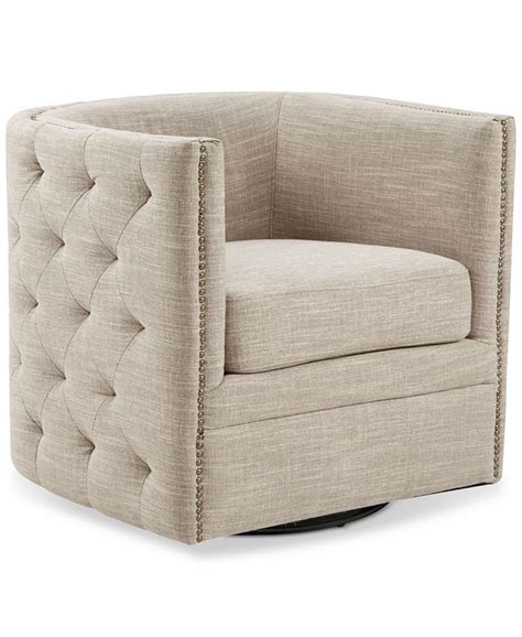 tommy hilfiger tufted swivel chair